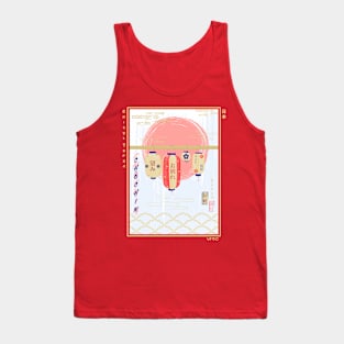 Chochin lantern Ukiyo-e Tank Top